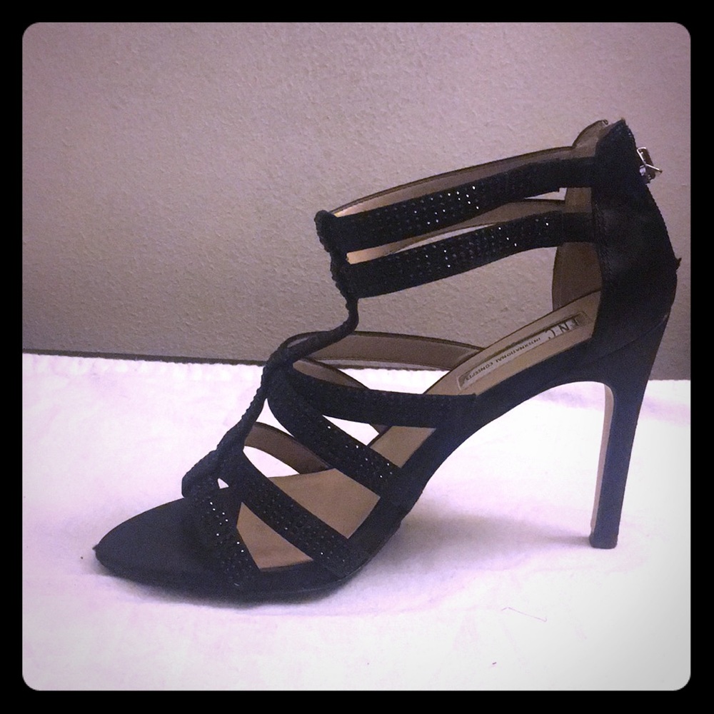 INC Black Studded Heels